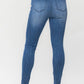 Judy Blue - High Waist Release Hem Skinny Denim Jeans
