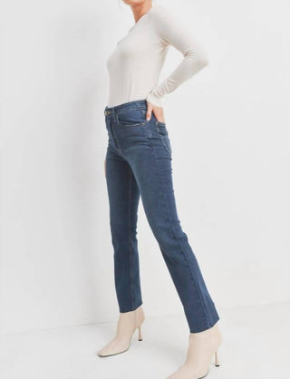Judy Blue - Dark Cut Off Straight Leg Jeans