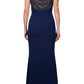 Aidan Mattox - Beaded Sequin Rhinestone Back Stretch Crepe Dress