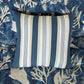 7 Piece Cotton Sateen Comforter Set Blue Cal King