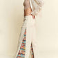 Jade By Jane - Mid Rise Paisley Print Patchwork Pants