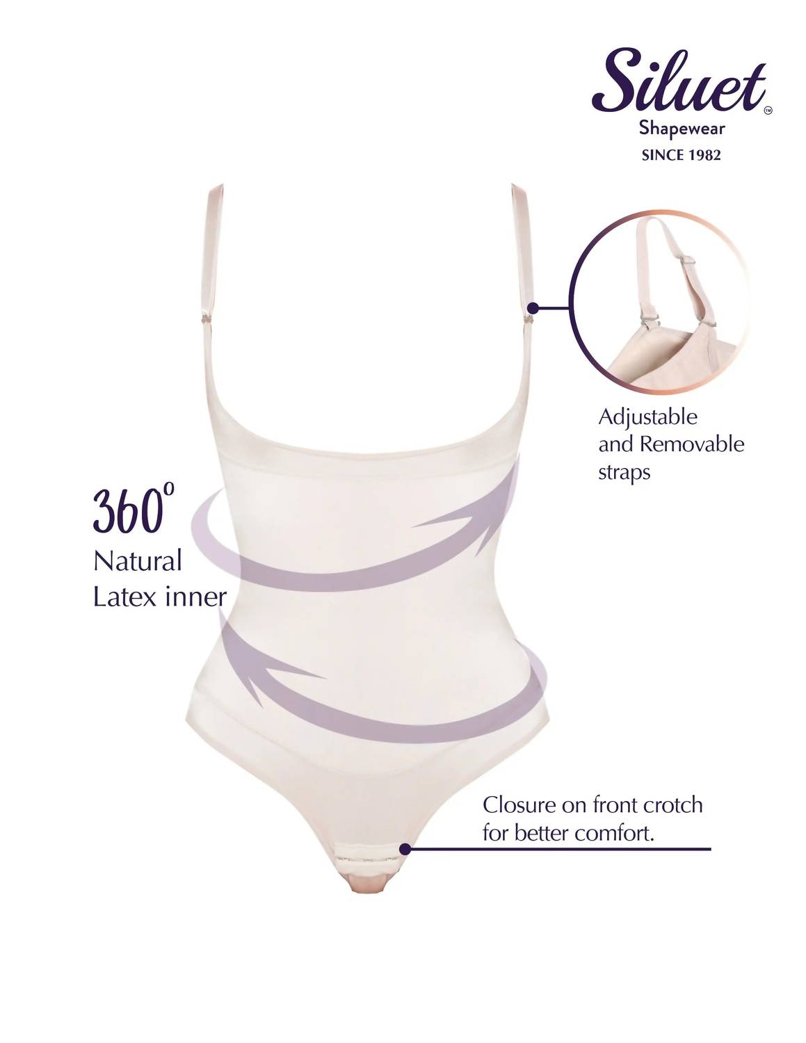 Siluets - Thermal Latex Shaper Panty Style Without Zipper