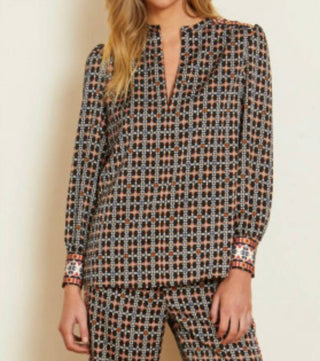 Caballero - Jeune Patterned Long Sleeve Top