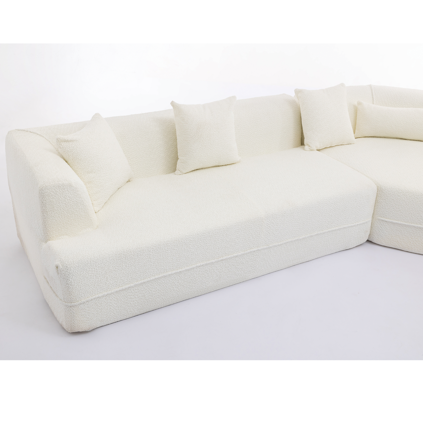 Modular Sofa Modern Minimalist Style Creamy-White