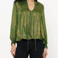 Oliphant - V-Neck Pintuck Blouse
