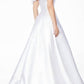 Ashleylauren - Ruffled Off-shoulder Wedding Gown