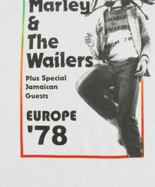 Bob Marley - Women's Europe 78 Juniors Quarter Sleeve Raglan Tee