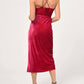 Adelyn Rae - Zana Velvet Cowl Neck Slip Dress