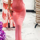 Vintage Havana - Flamingo Hour Twist Ankle Coverup Dress