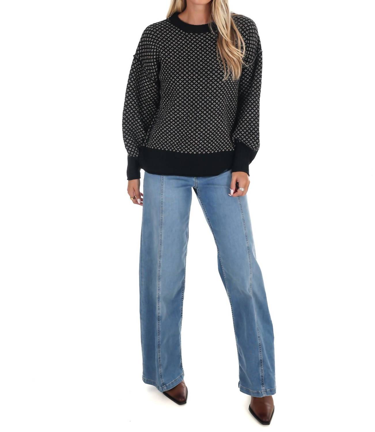 Blu Pepper - Fireside Chats Knit Sweater