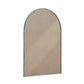 Arched Silver Wall Mirror with Tempered Glass Metal Frame
