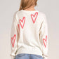 Elan - Heart Crewneck Sweater