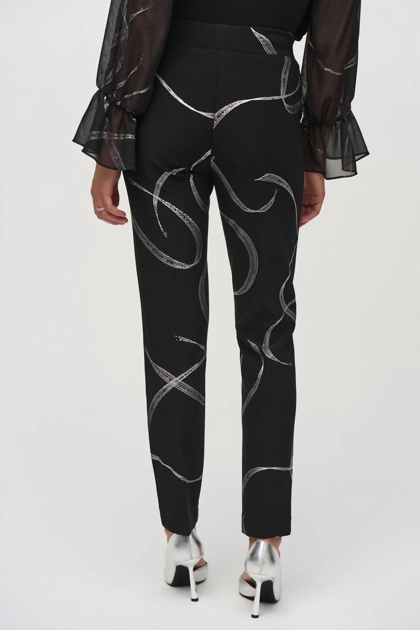 Joseph Ribkoff - Silky Knit Abstract Print Pull-On Pants