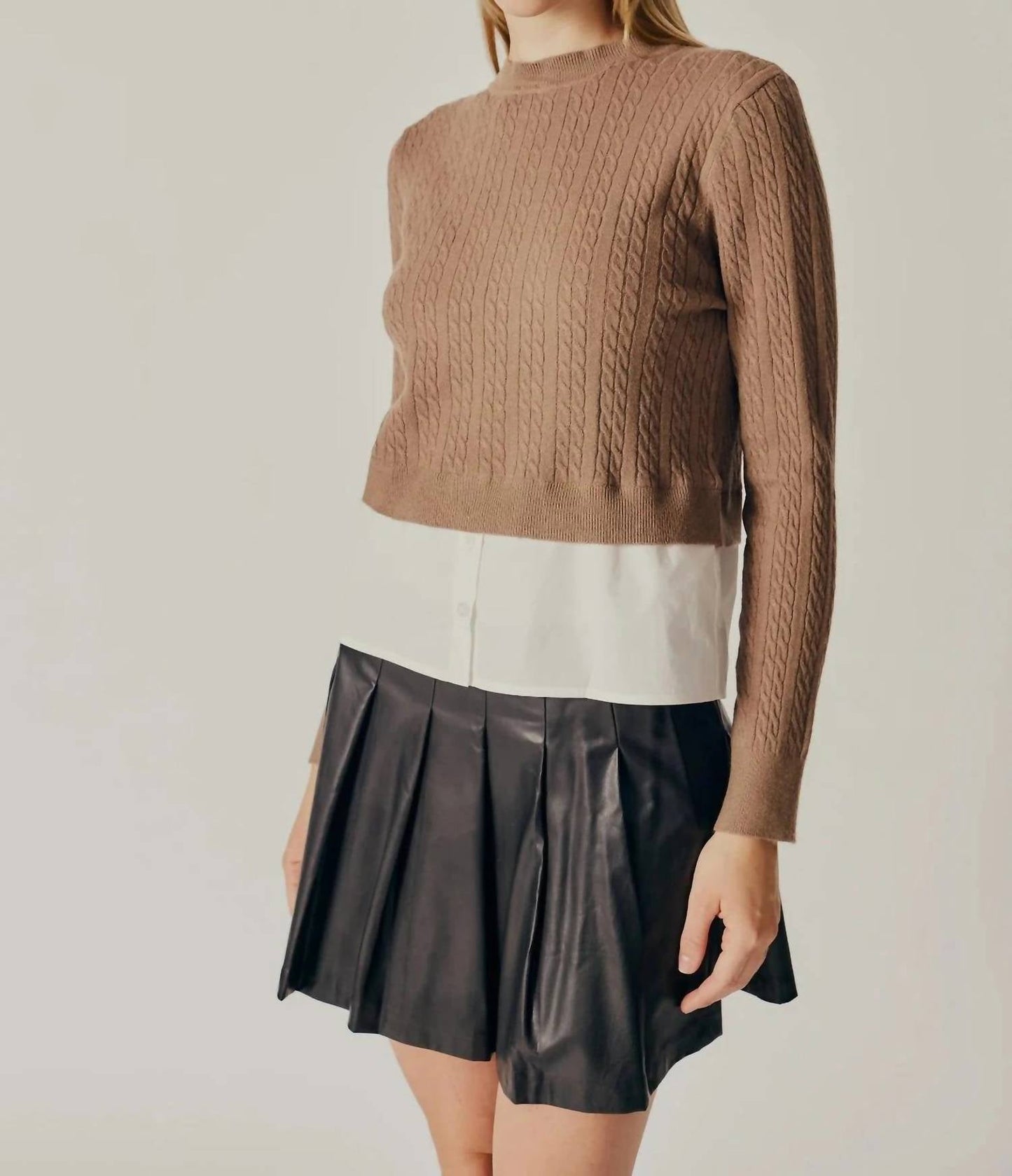 Deluc - LAYERED SWEATER SHIRT