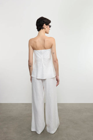 Enza Costa - LINEN PLEATED TROUSER