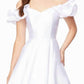 Ashleylauren - Ruffled Off-shoulder Wedding Gown