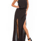 Blue Life - Double Slit Maxi Dress