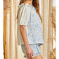Andree By Unit - Floral Embroidered Off the Shoulder Blouse