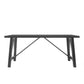 Farmhouse Style Dining Table With Wood-Like Top