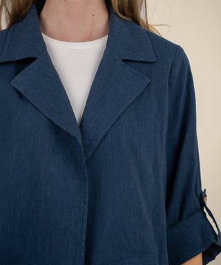 Kut From The Kloth - Nadine Linen Crop Blazer