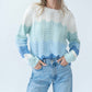 Six/Fifty - Ariella Scalloped Striped Sweater