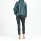 Clara Sunwoo - Liquid Leather Button Front Jacket