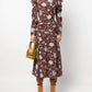 Ulla Johnson - Brea Silk Long Sleeve Tie Bow Top Blouse Multi