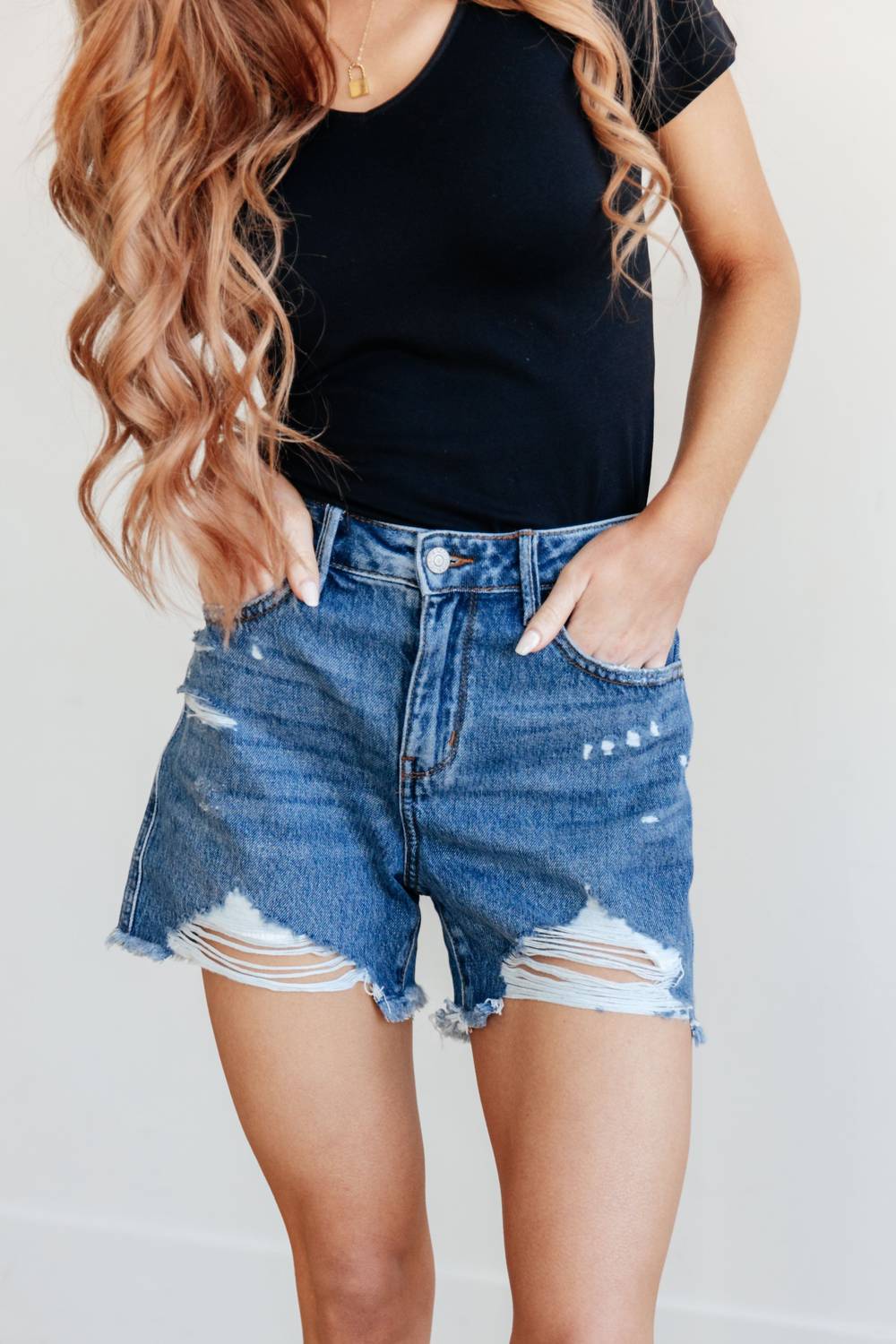 Judy Blue - Rigid Magic Distressed Cutoff Shorts