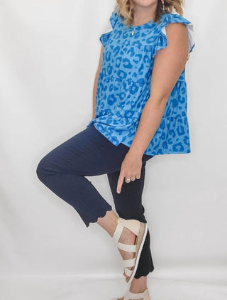 Slimsation By Multiples - Ankle Pant With Scalloped Hem