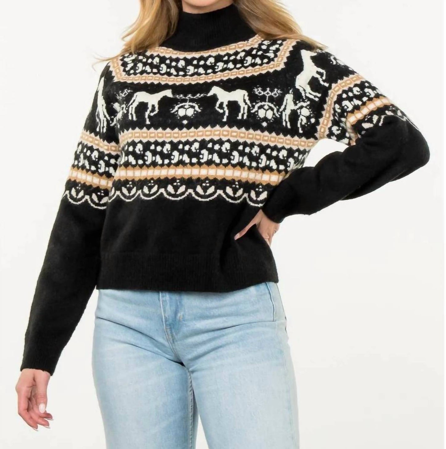 Thml - Horse fair isle sweater