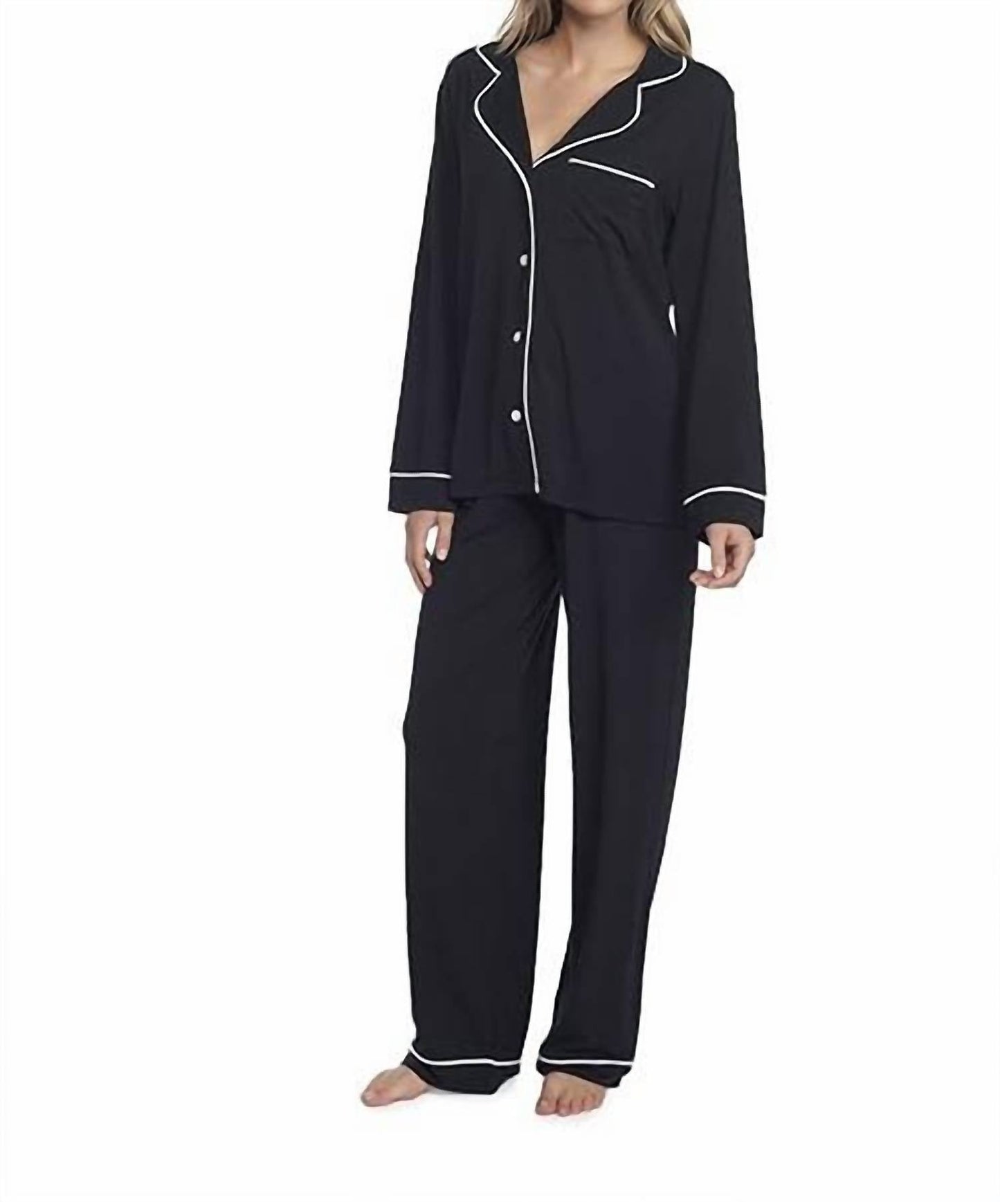Barefoot Dreams - Luxe Milk Jersey Piped Pajama