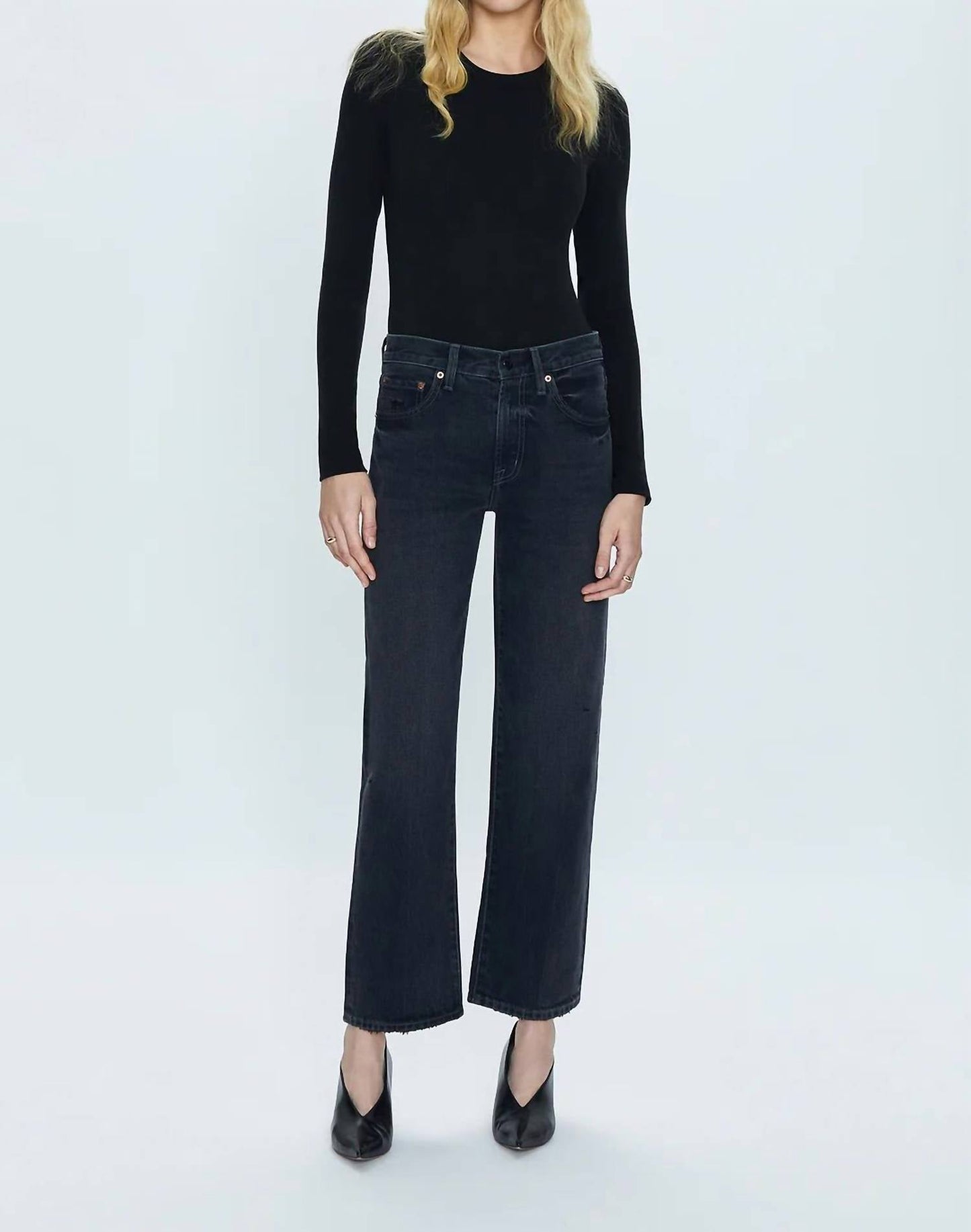 Pistola - Lexi Mid-Rise Bowed Straight Pant