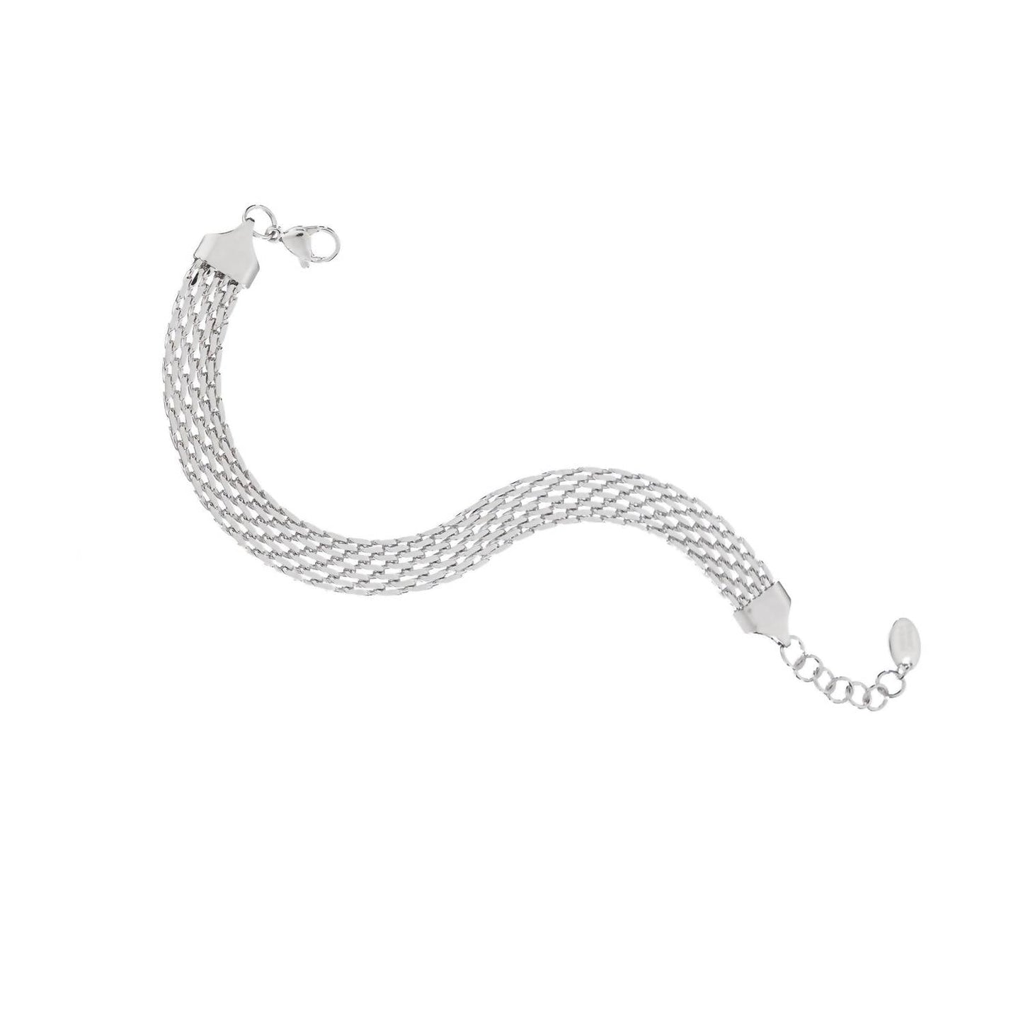 Brenda Grands - Women's Silver Braided Band Bracelet