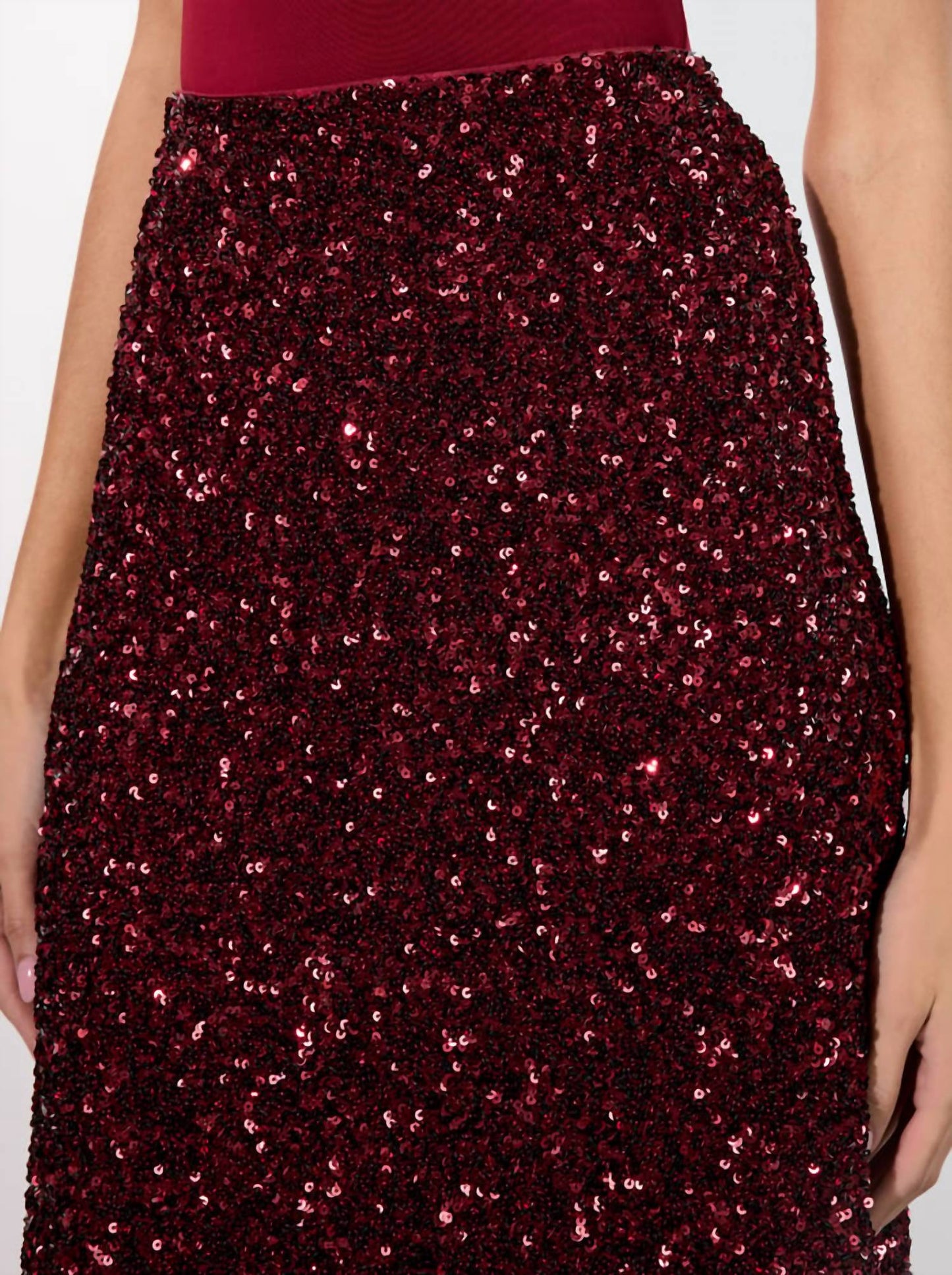 Alice + Olivia - Maeve Sequin Slip Skirt
