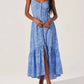 Astr - Yamila Eyelet Corset Midi Dress