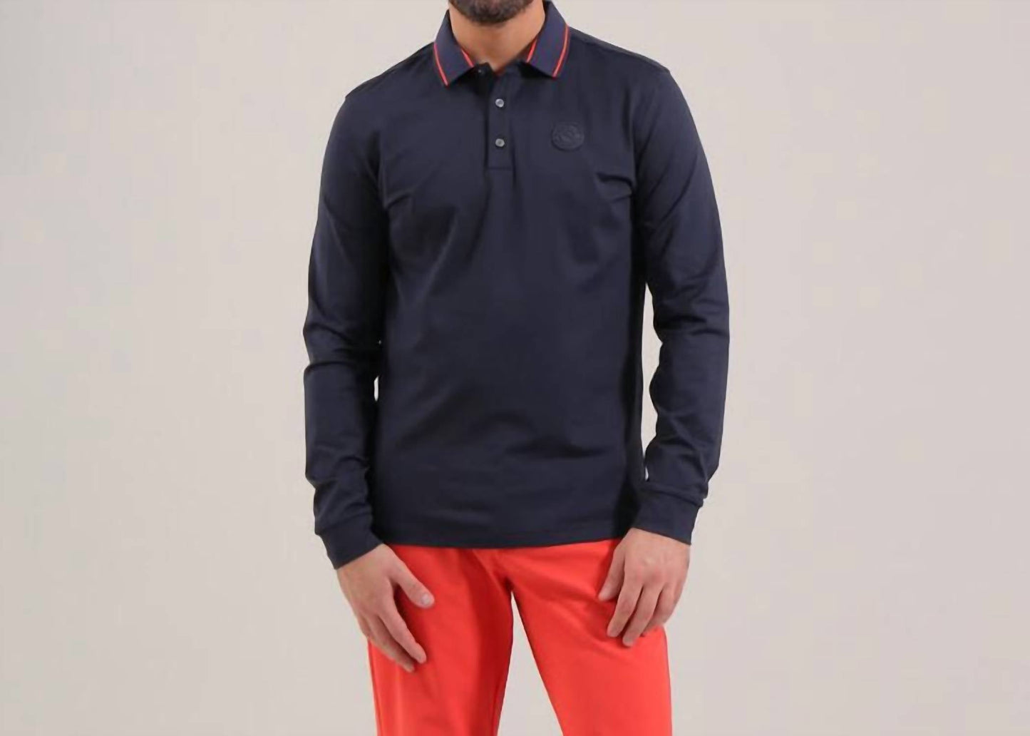 Chervò Usa - Men's Annuncio Long Sleeve Thermal Polo