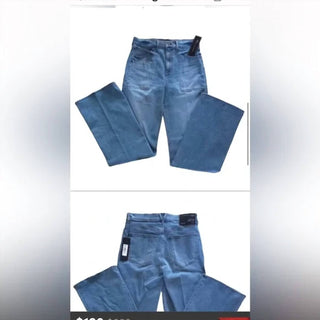 Veronica Beard - Crosbie Wide Leg Jean With Patch Pockets