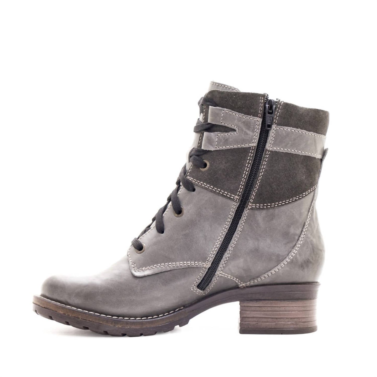 Dromedaris - Women Kara Scrunched Leather & Suede Boot