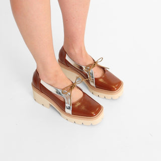 All Black - Women's Little Bow Lug Shoes