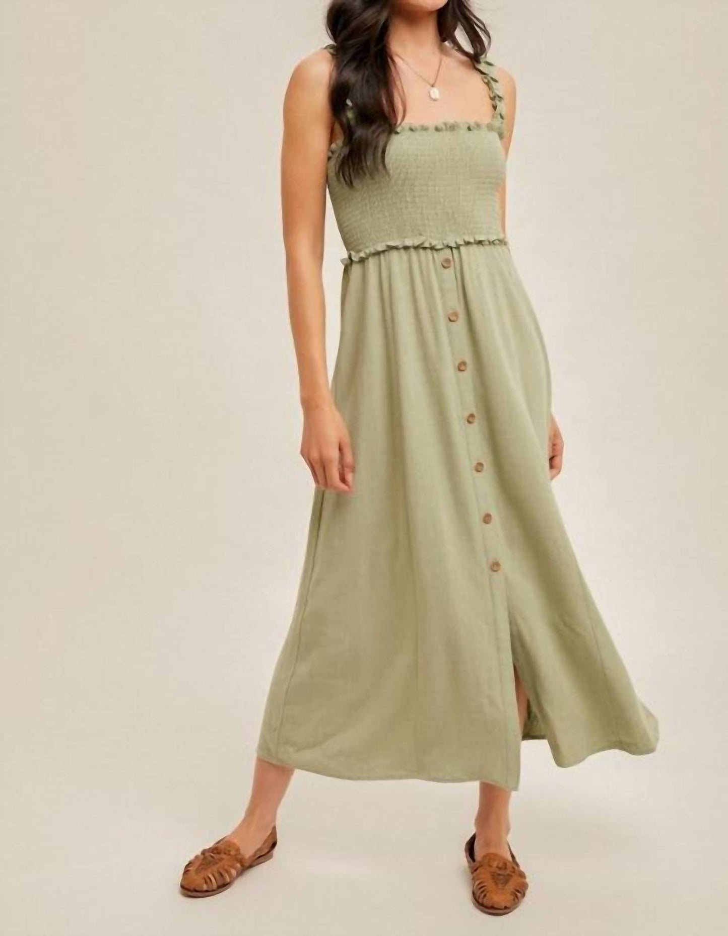 Hem & Thread - Halle Smocked Top Midi Dress