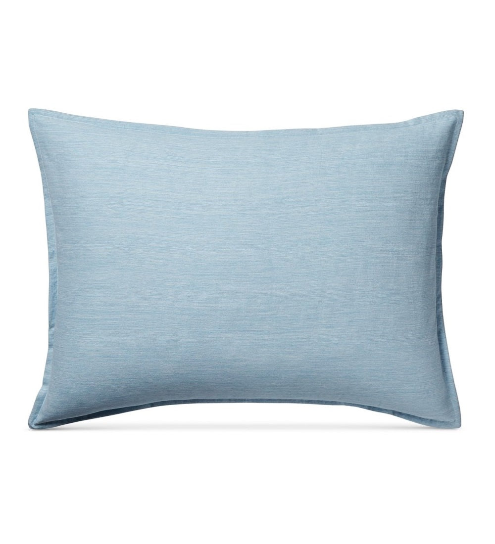 Hotel Collection 525-Thread Count Yarn Dyed Standard Sham Blue