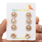 6-piece Floral Stainless Steel Stud Earring Set