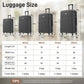 Hardshell Luggage Sets 6 Piece With 2 Bags,Carry On Suitcase With Handle Password Lock Double Spinner Wheels, Lightweight 16-20-24-28 Luggages