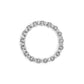 14K White Gold 1/2 Cttw Diamond Knotted Byzantine Link Bracelet (H-I Color, I2-I3 Clarity) - 7" Inches