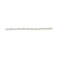 10k Two-Toned Gold 2.00 Cttw Channel Set Baguette-Diamond Weave and  "X" Spiral Link Bracelet (H-I Color, I1-I2 Clarity) - 7"