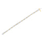 14K Two-Tone Gold Princess and Baguette-Cut Diamond Link Bracelet (3.00 cttw, H-I Color, SI1-SI2 Clarity)