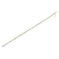 10K Two-Tone Gold Princess Cut Diamond Geo Link Bracelet (1.00 cttw, H-I Color, SI1-SI2 Clarity)