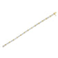 14K Yellow Gold 1.00 Cttw Baguette Diamond Channel Link Bracelet