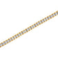 14K Yellow Gold 3.0 Cttw Princess Cut Quad Invisible Set Tennis Bracelet (H-I Color, SI1-SI2 Clarity) - 7â€