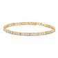 10K Yellow Gold 1.0 Cttw Round Diamond Pave Link Bracelet